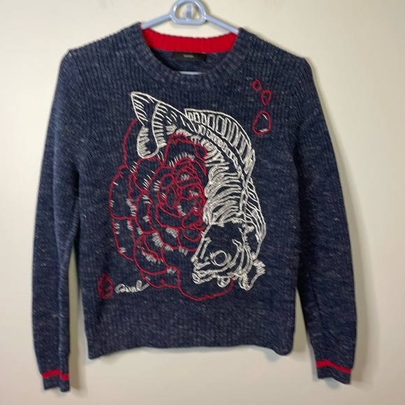 Diesel Sweaters - Diesel Blue Knit Sweater Size XXS